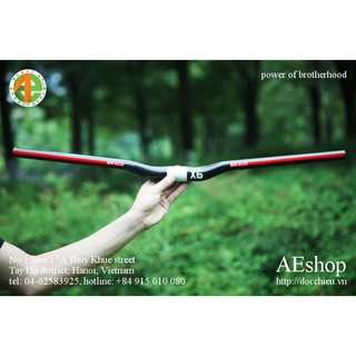 tay lái xe đạp ghi đông xe đạp mtb cánh én siêu nhẹ full carbon 31.8 mm Bikeco