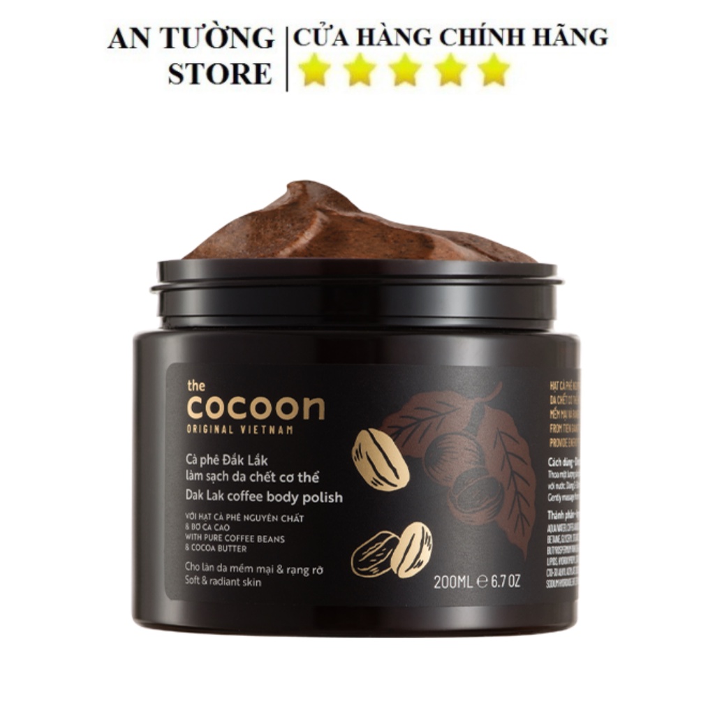 Tẩy da chết toàn thân Cocoon chiết xuất Cà phê