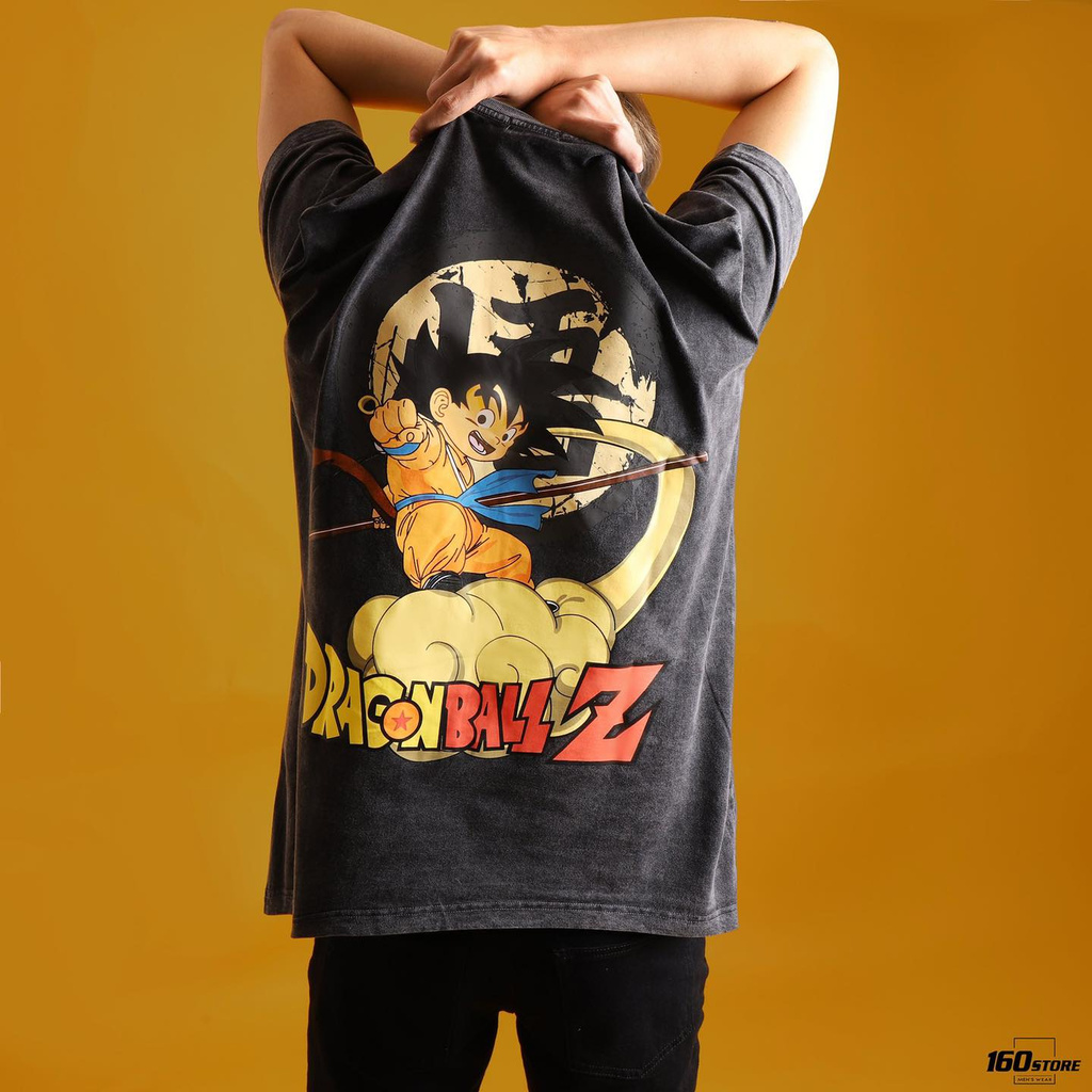 Áo Thun Nam, Áo Phông Nam Cổ Tròn BOUTON In Hình GOKU, Vải Wash, Form Regular ATEC0004 160STORE | BigBuy360 - bigbuy360.vn