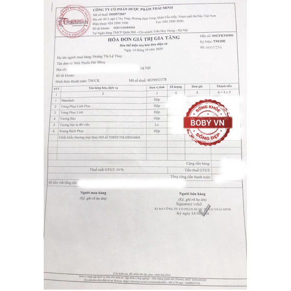 Vương bảo hộp 20 viên - Phì đại tuyến tiền liệt