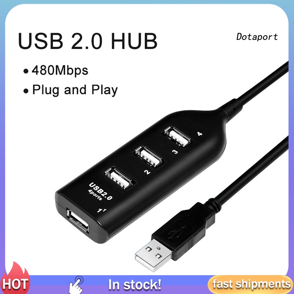 Đầu Chia 4 Cổng USB 2.0 480Mbps Siêu Tốc Dành Cho Máy Tính / Laptop