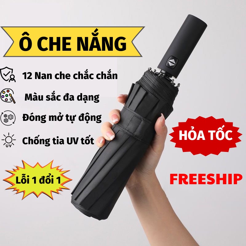 Ô Che Mưa Gấp Gọn Độ Bền Tốt Mang Đi Dễ Dàng Tán Rộng Dù Che Mưa Toki