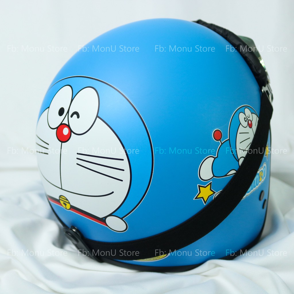 Mũ bảo hiểm 3/4 người lớn DORAEMON DOREMON dễ thương cute