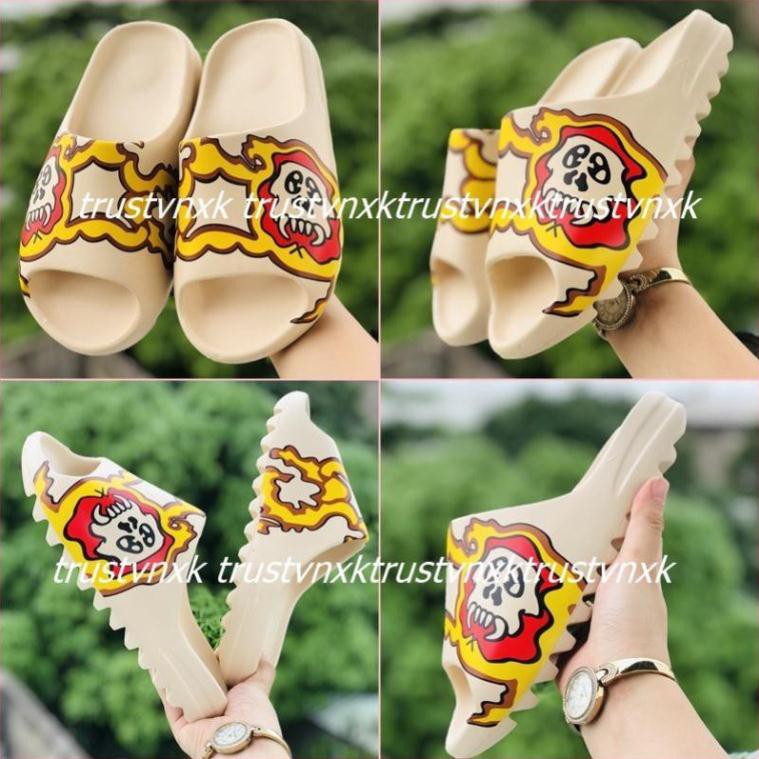 Dép quai ngang nam nữ bánh mì YZ Slide đầu lửa, chất xin