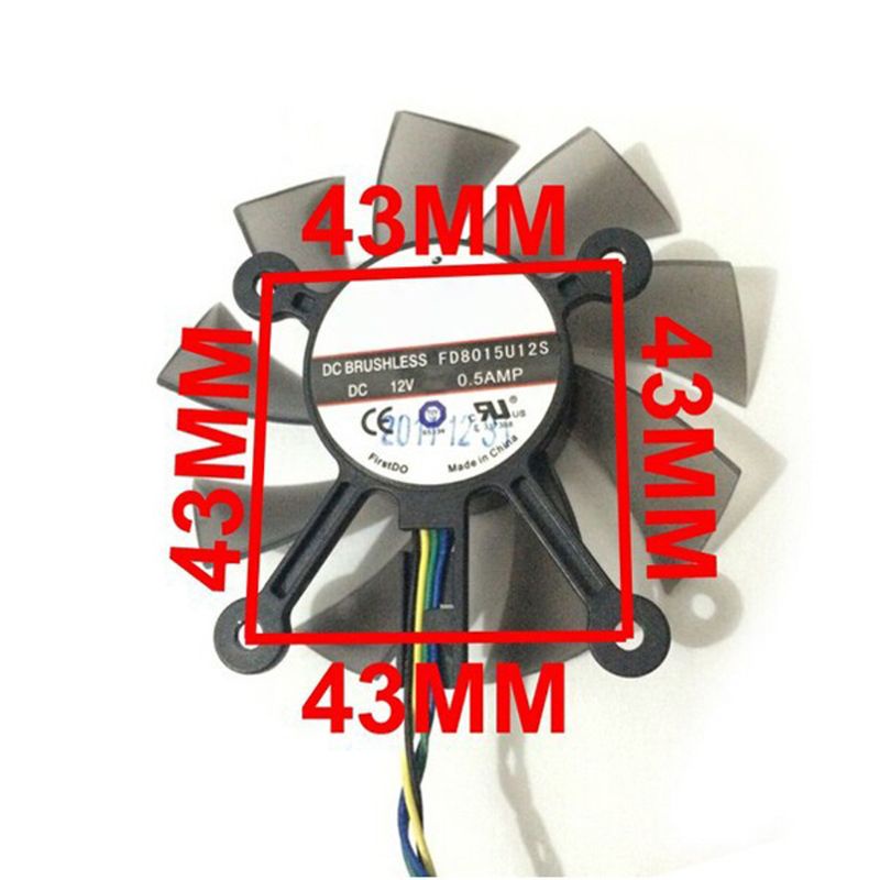 Quạt tản nhiệt đồ họa 75MM FD8015U12S DC12V AMP 4PIN cho GTX 560 GTX550Ti HD7850 | BigBuy360 - bigbuy360.vn