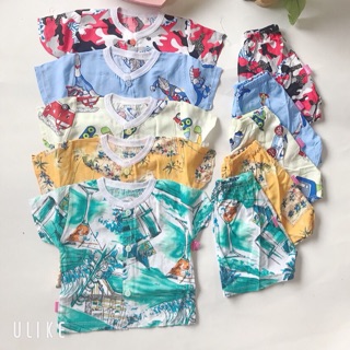 Combo bộ cộc lanh khuy giữa