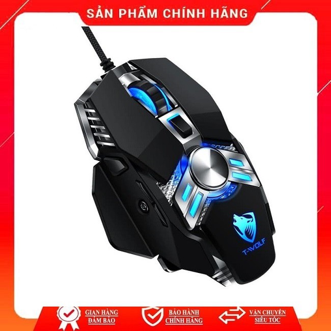 CHUỘT CHUYÊN GAME CỔNG USB MOUSE MÁY TÍNH T-WORLD V10 CHUỘT CAO CẤP DÀNH CHO GAME THỦ CÓ LED