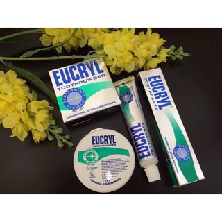 Combo Bột làm trắng và kem đánh răng Eucryl