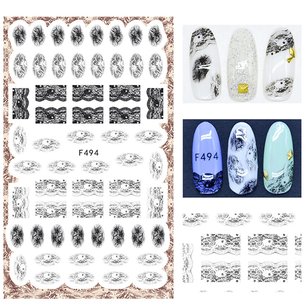 Miếng dán trang trí móng nghệ thuật 3D phong cách Trung Hoa cá tính