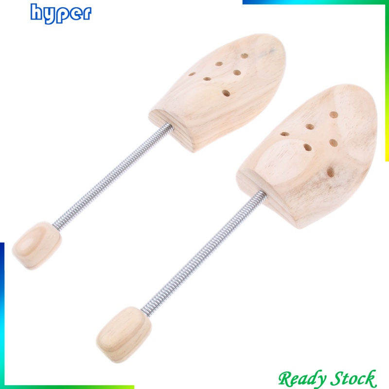 1 Pair Coil Spring Shoe Shapers Stretcher Cedar Wood Shoe Tree Unisex Small