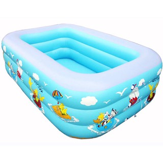 Bể bơi phao mini cho bé 3 tầng dài 1m8 hàng chính hãng