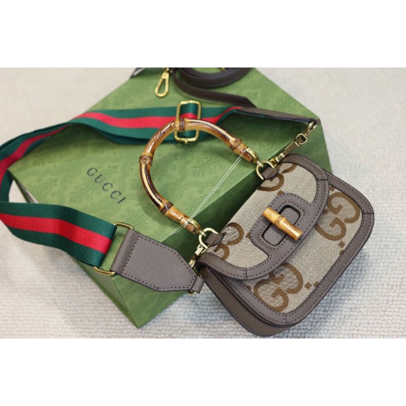 Túi xách nữ G.C Bamboo sz17cm hàng chuẩn super box nam châm xịn sò