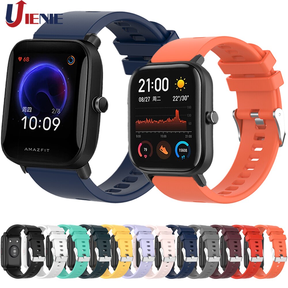 Dây Đeo Silicon 20mm Cho Đồng Hồ Colmi P8 / Huami Amazfit Bip Youth / Gts 2 / Bip U / Gtr 42mm