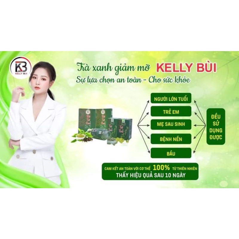 Trà xanh giảm mỡ Kelly Bùi .