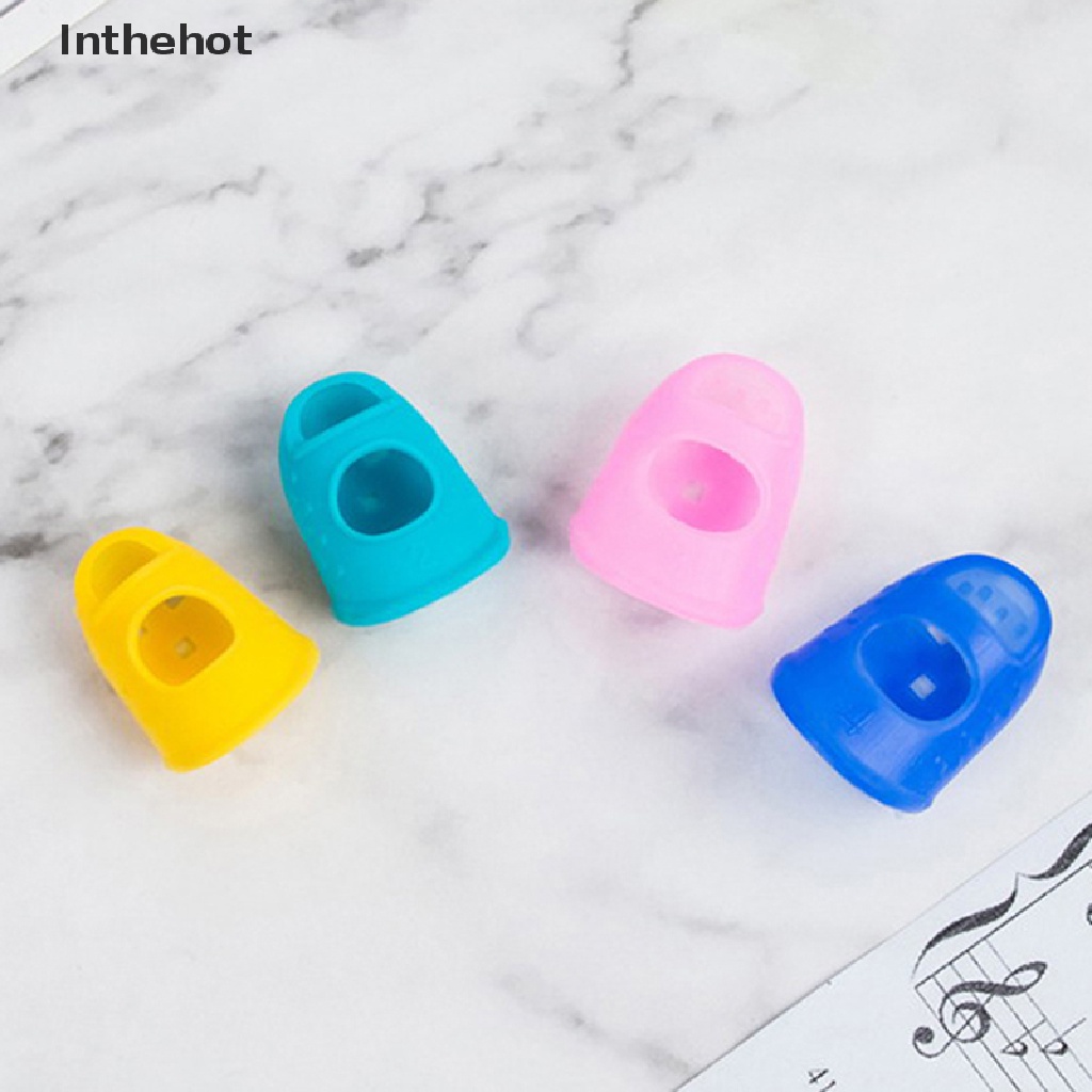 Bộ 5 Vỏ Bọc Ngón Tay Bằng silicone Hỗ Trợ Chơi Đàn guitar