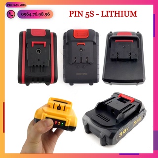 Pin 5s li-ion dùng cho máy khoan, máy bắt vít 21v 24v 26v 28v 36v cầm tay các loại thông dụng