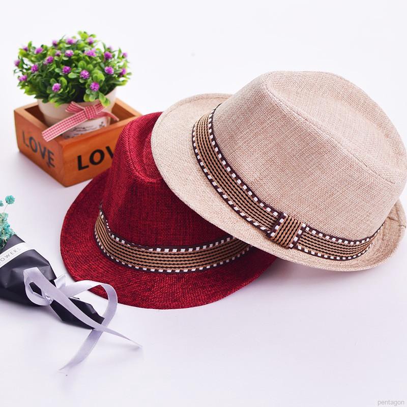 Nón vành chống nắng phong cách Anh cho bé