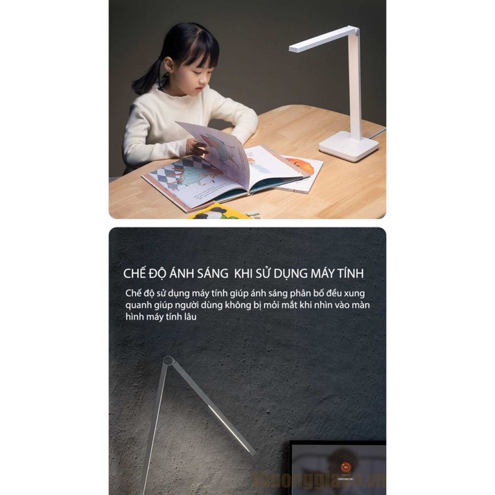 Đèn bàn Xiaomi Mijia Lite với 3 chế độ sáng, bảo vệ mắt