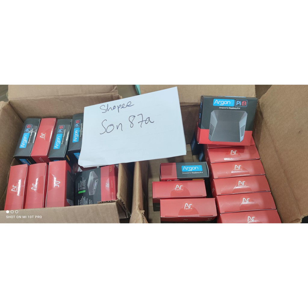 Vỏ Case Nhôm Cho Máy Tính Mini Raspberry Pi 4 - Argon One - Nhập Mỹ
