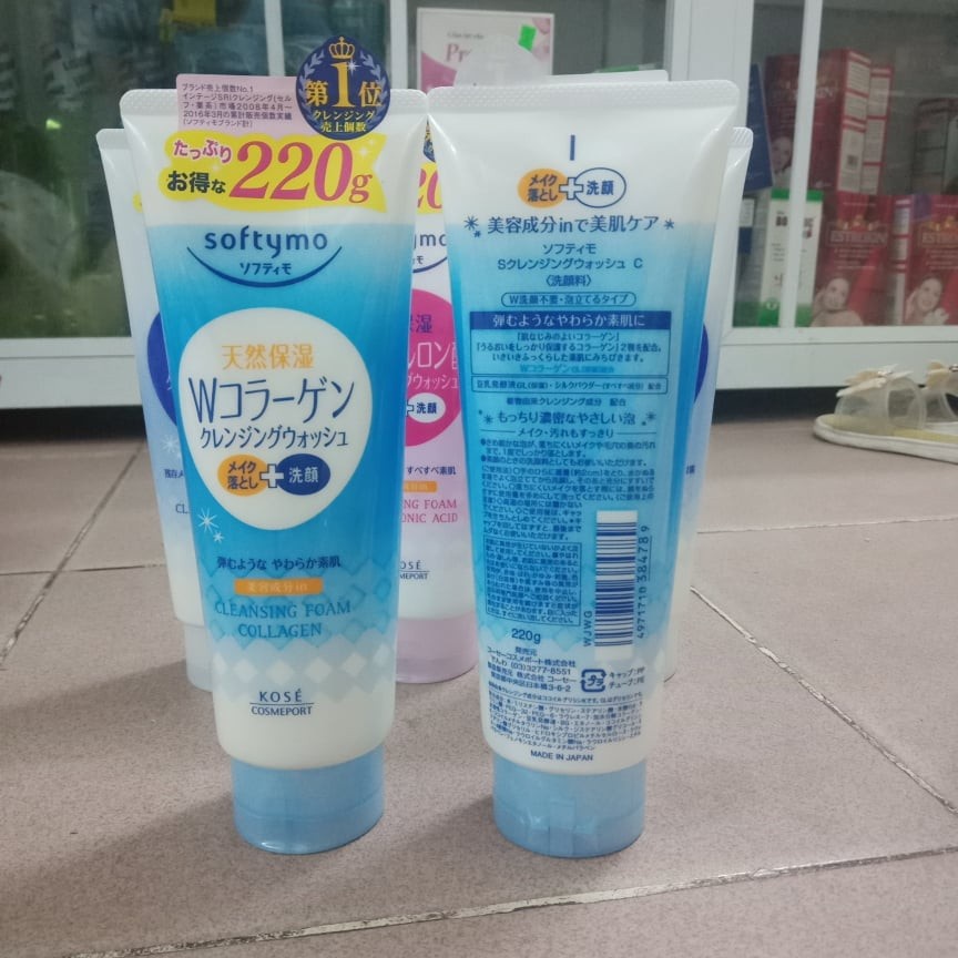 [Hỏa Tốc HN] Sữa rửa mặt Kose Softymo Collagen 220g Nội địa Nhật Bản
