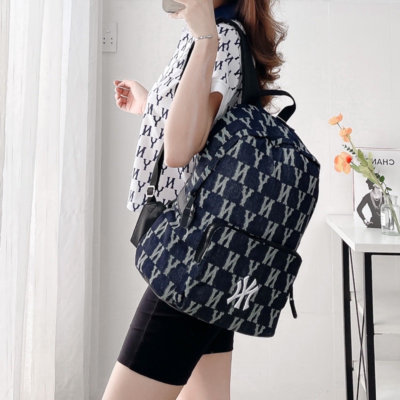 balo MIb vải jean NY backpack hàng FULL TAG