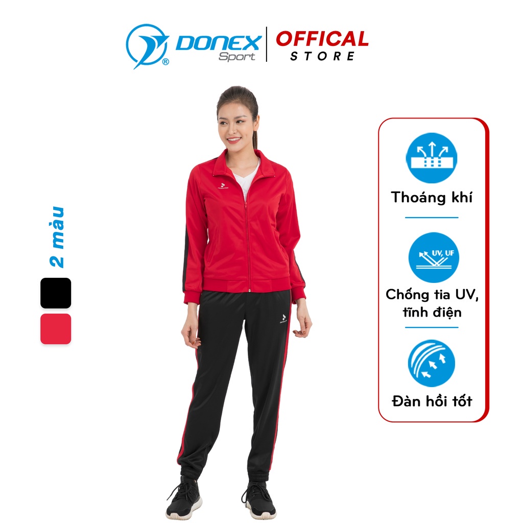 Bộ Quần Áo Thu Đông DONEX PRO Logo In Phản Quang, Phong Cách Tối Giản, Khóa Siêu Bền, Thiết Kế 1 Lớp Dễ Chịu ADB-146