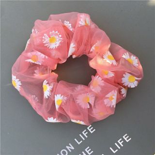 Buộc tóc Scrunchies hoa cúc đủ màu lựa chọn