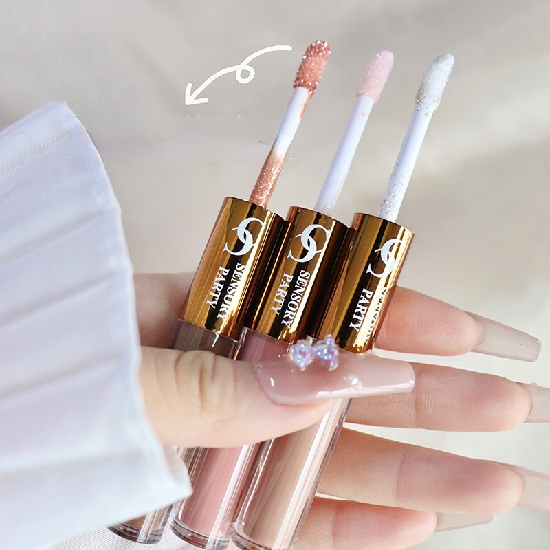 Phấn Mắt Dạng Lỏng 2 Trong 1 Chống Thấm Nước Màu Sắc Tự Nhiên