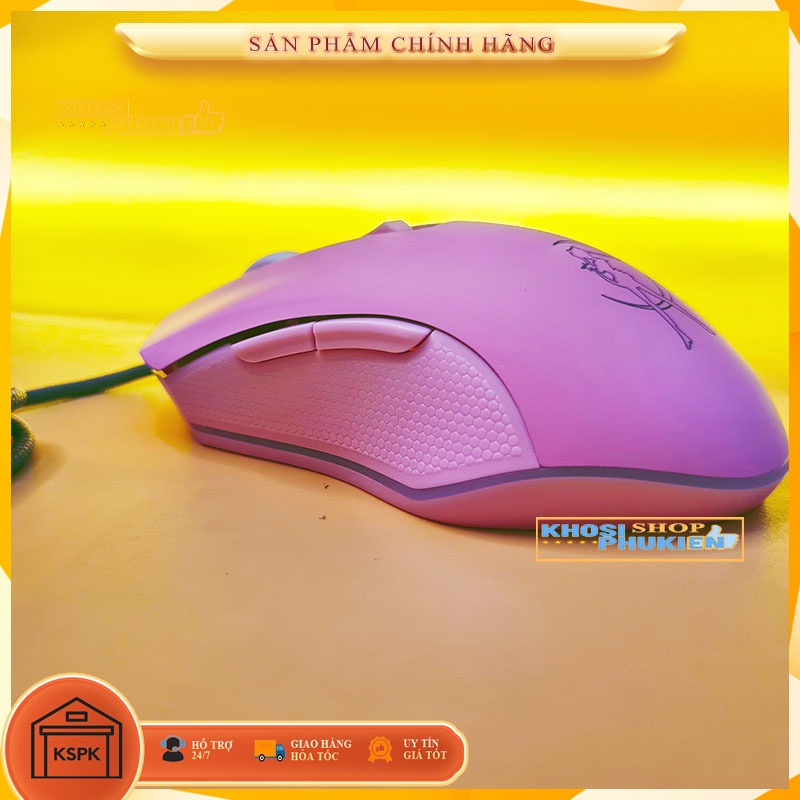 Chuột máy tính màu hồng có dây dùng cho PC – Laptop hình sailor moon (thủy thủ mặt trăng ) Siêu curte đáng yêu