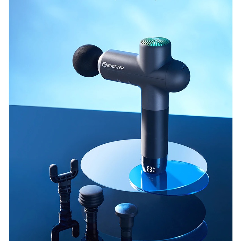 Súng Massage Booster Lightsaber AI Inside - 6 Đầu Massage – 4 mức độ - Công Suất 126W