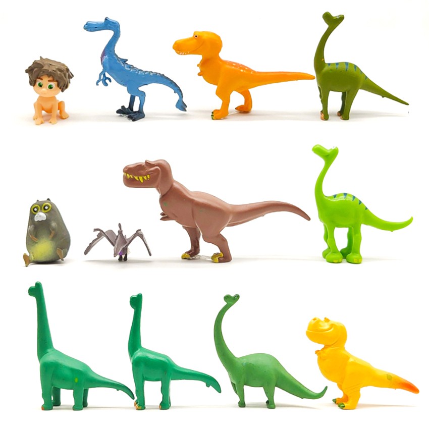 Bộ 12 mô hình phim Chú Khủng Long tốt bụng - The Good Dinosaur (cao 2.5-7 cm)