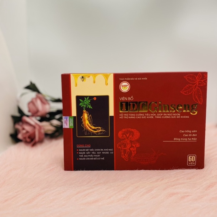IDC Ginseng hộp 60 viên giúp nâng cao sức khỏe, tăng cường đề kháng