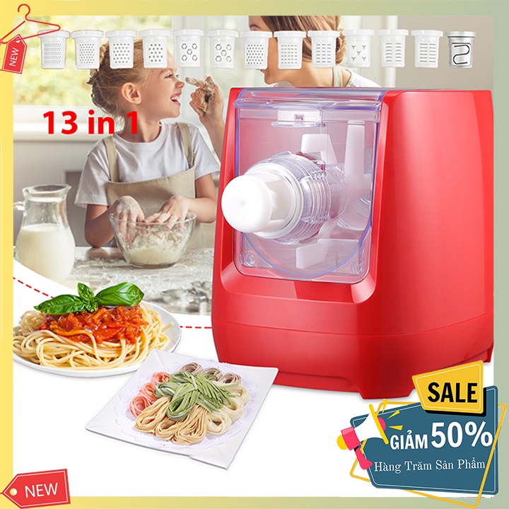 [Hàng có sẵn] MÁY LÀM MỲ BÚN PHỞ TƯƠI TẠI NHÀ VỚI 13 KHUÔN TẶNG KÈM - ỦY QUYỀN SOKANY
