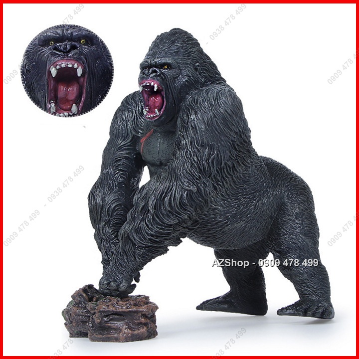 Mô Hình Khỉ Đột Gorilla - King Kong Uy Quyền - Cao 14cm - 4696.8