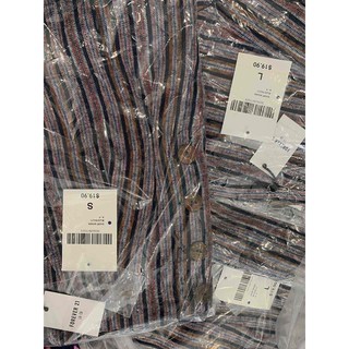 Quần short linen F21 sọc