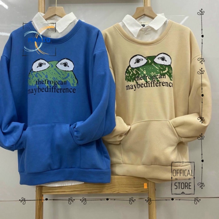 [MARIO FASHION] Áo khoác nỉ Sweater Ếch Xanh form rộng áo nỉ bông nữ Unisex Phong Cách Hàn Quốc | BigBuy360 - bigbuy360.vn