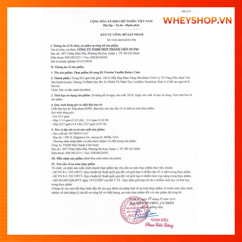 Sữa dinh dưỡng tăng cơ Rule 1 Proteins 5Lbs