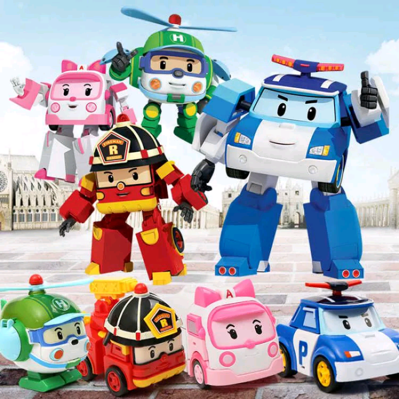 Đồ chơi biến hình biệt đội Robocar Poli 2 trong 1 cho bé thỏa sức sáng tạo Quà tặng