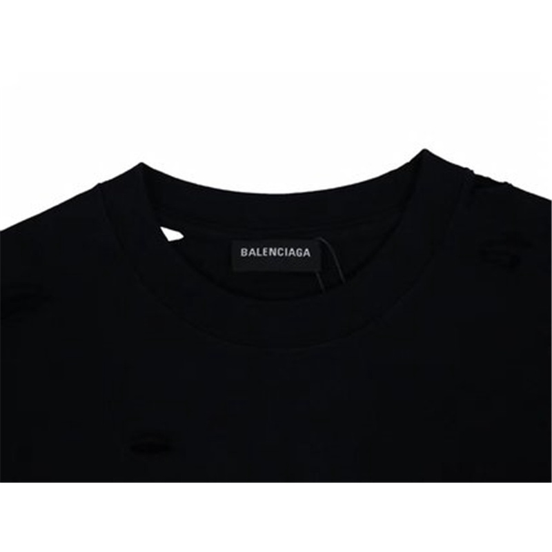 Áo thun tay ngắn cổ tròn in chữ BALENCIAGA thời trang dành cho cả nam và nữ