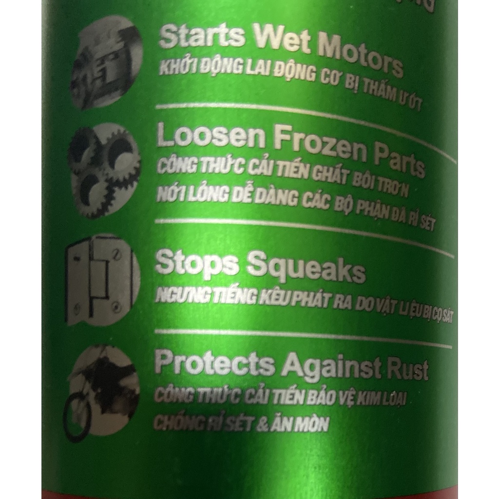 Bình xịt tẩy rỉ sét và bôi trơn kim loại RP7 chai 150ml và 300ml - CS0000020