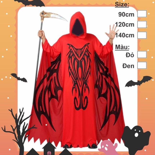 Áo choàng Halloween 120cm