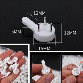 Bộ 5 Đinh Ghim Tường 3 Chân Treo Tranh Ảnh, Treo Đồ - Móc Treo Đóng Tường Không Cần Khoan