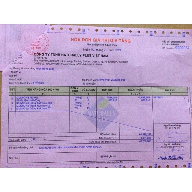 Miễn Phí Ship Thùng 48 gói nước giàu Hydro IZUMIO - Naturally Plus Chính Hãng Nhật Bản