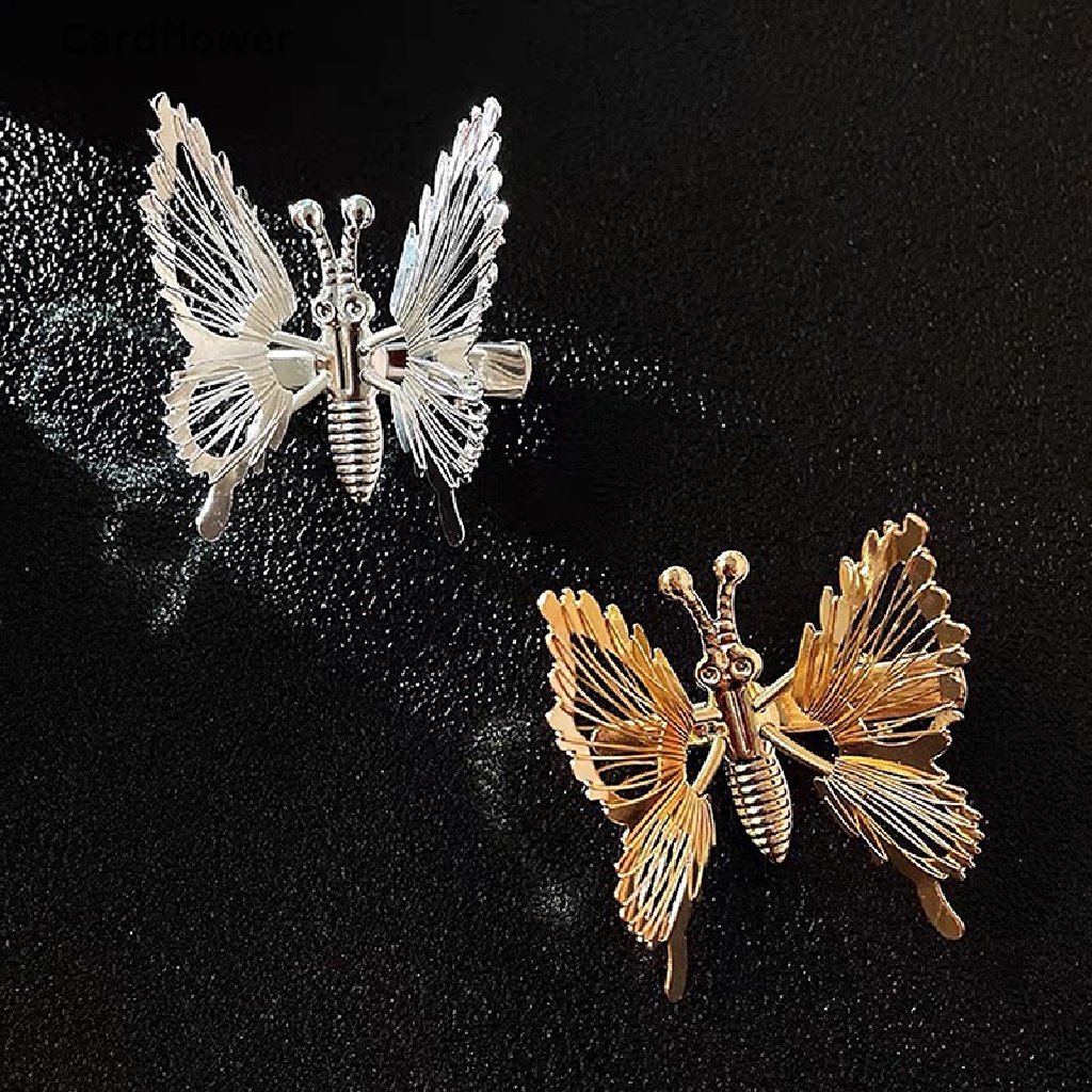 &lt; Cardflower &gt; Kẹp Tóc Hình Chuồn Chuồn Tua Rua Cánh Bướm Bước Lắc Chân Phong Cách Cổ Điển Trang Sức Cho Nữ Đang Giảm Giá