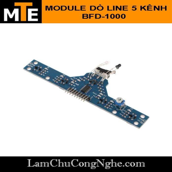 Mới! Mạch cảm biến dò line 5 kênh bằng hồng ngoại kết hợp công tắc hành trình tránh vật cản