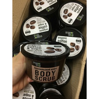 TẨY TẾ BÀO CHẾT TOÀN THÂN ORGANIC COFFEE & SUGAR BODY SCRUB