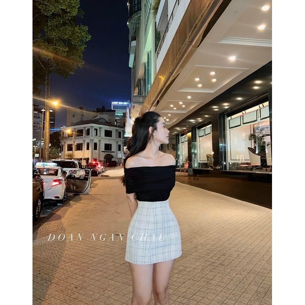 ✑❈✇Áo lưới trễ vai dáng ôm sexxy, kiểu bẹt body sang chảnh AK8581 - NhiNhi Shop | BigBuy360 - bigbuy360.vn
