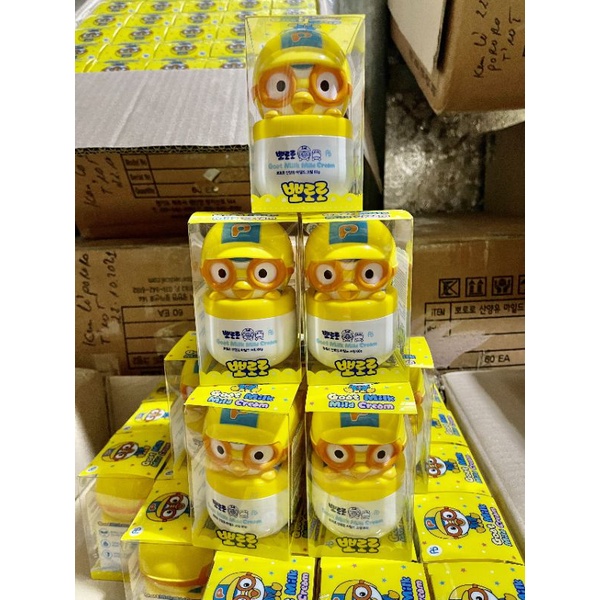 Kem Dưỡng Da, Kem Nẻ Hàn Quốc Cho Bé Pororo Goat Milk Mild Cream