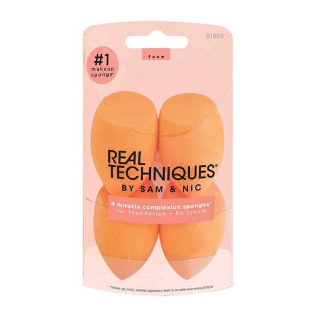 [ mẫu mới ] mút Tán nền Real Techniques Miracle Sponges