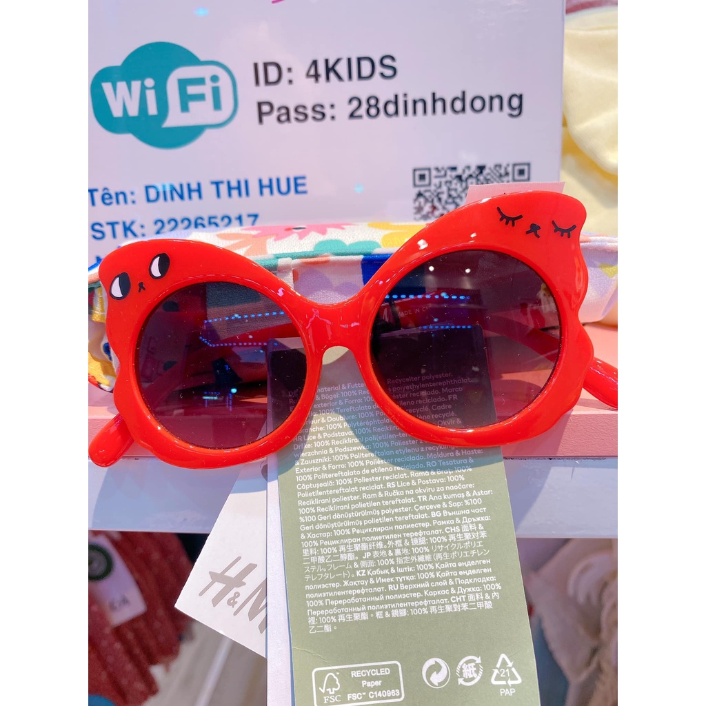 Kính hãng thời trang cho bé trai, bé gái Auth